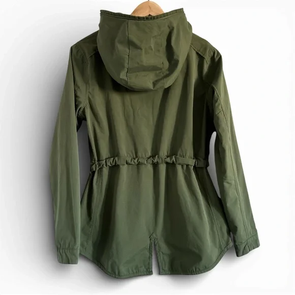 BENCH Olive Utility Convertible Drawstring Spring Jacket - Picture 2 of 7